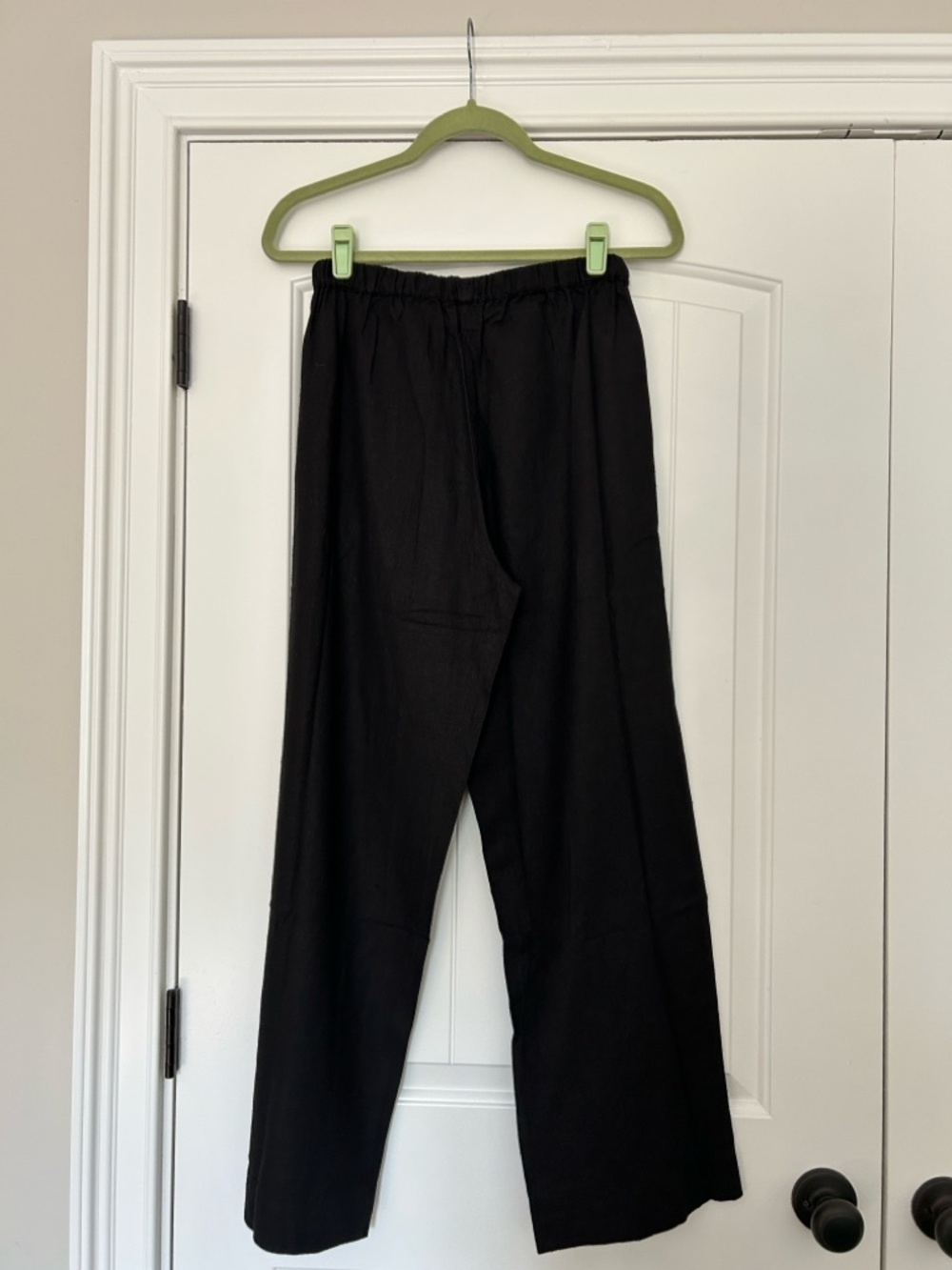 Woven Silk Pants Black Small - Picture 7 of 9
